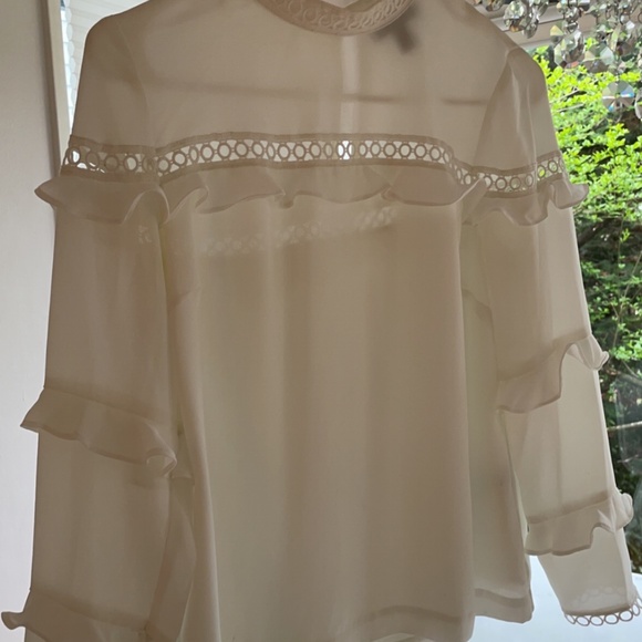 J Crew Ruffle Blouse - Picture 2 of 4